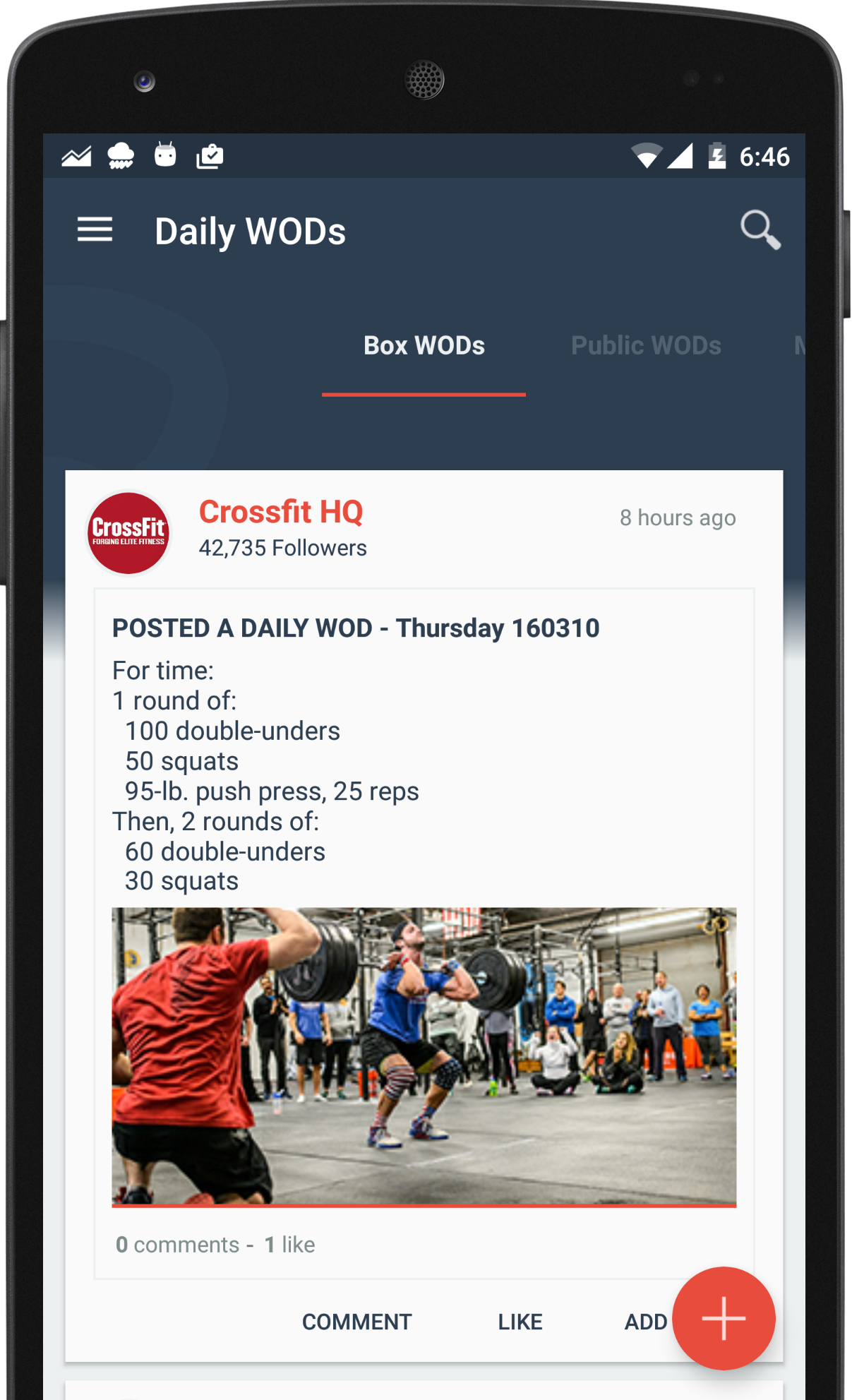 WODBook - Wods feed